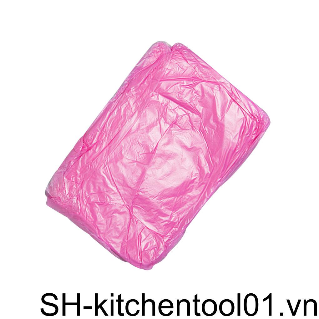 Áo Mưa Dùng Một Lần Bằng PE Chống Nước Có Mũ Trùm Màu Sắc Ngẫu Nhiên Cho Trẻ Em