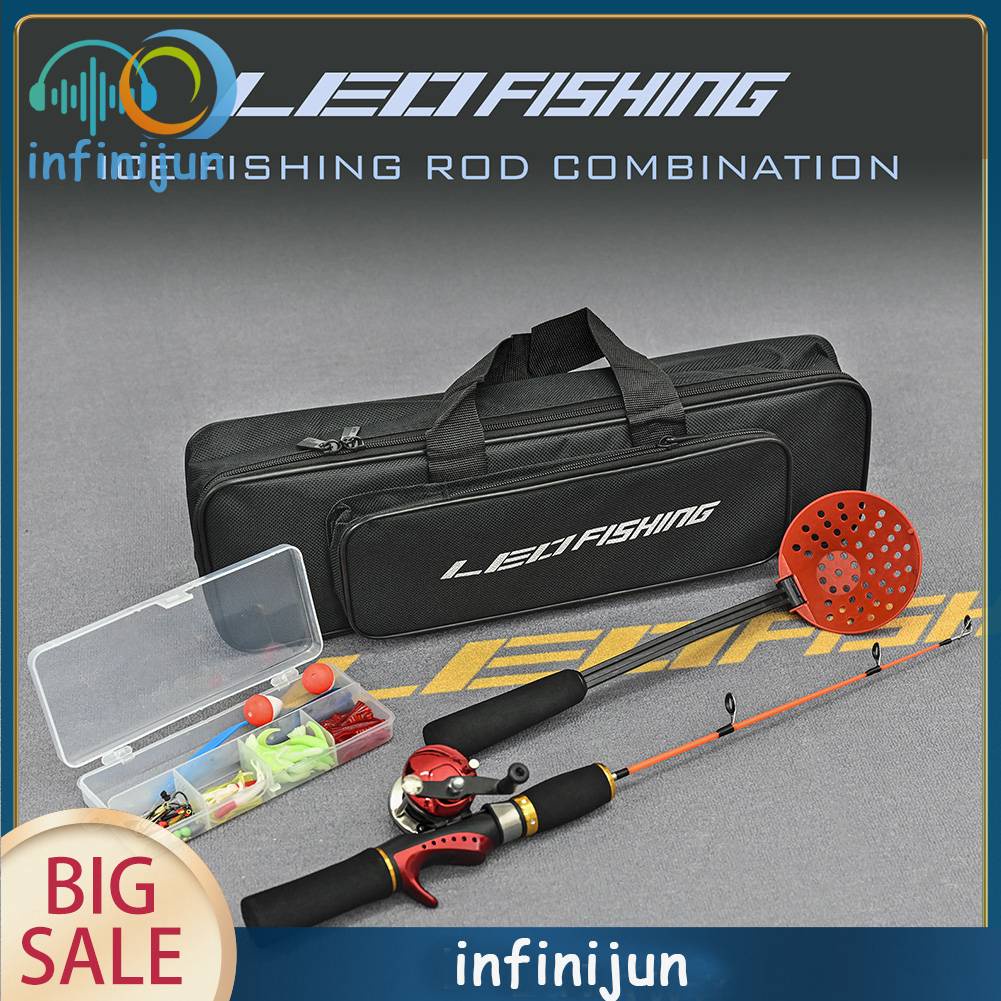 Bộ Cần Câu + Máy Câu + Lưỡi Câu + Bộ Phụ Kiện Đi Kèm