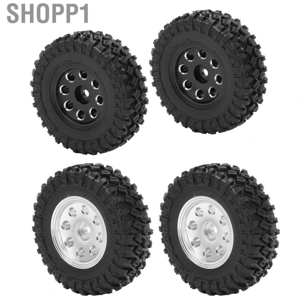 Shopp1 Beadlock Vehicle Wheel  Car Tires Simple Installation Lightweight Micro for SCX24 90081 1/24 Climbing Model