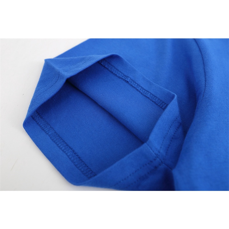 Áo Thun Cotton Tay Ngắn Cổ Tròn Thêu Chữ Nhỏ Thời Trang Dành Cho Cặp Đôi m-i88