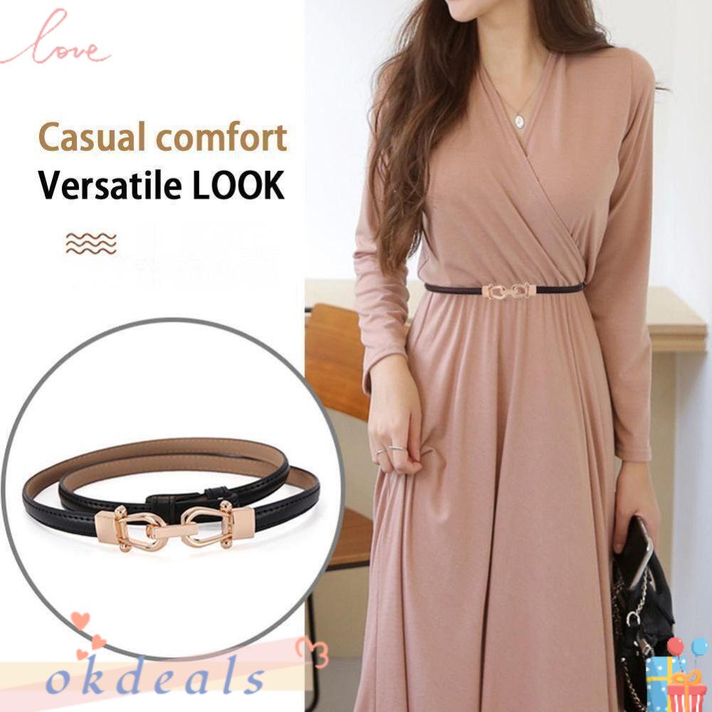 Thắt Lưng Da Co Giãn Có Thể Điều Chỉnh Thời Trang Cho Nữ