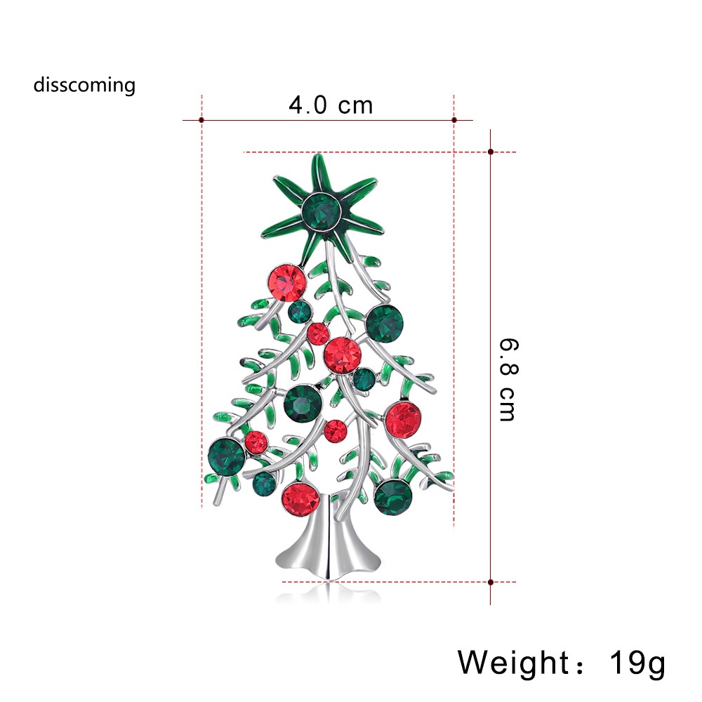 Áo Khoác SL SL Kiểu Dáng Trẻ Trung Năng Động| Toàn Bộ Trâm Cài Áo Hình Cây Thông Giáng Sinh Đính Kim Cương Giả