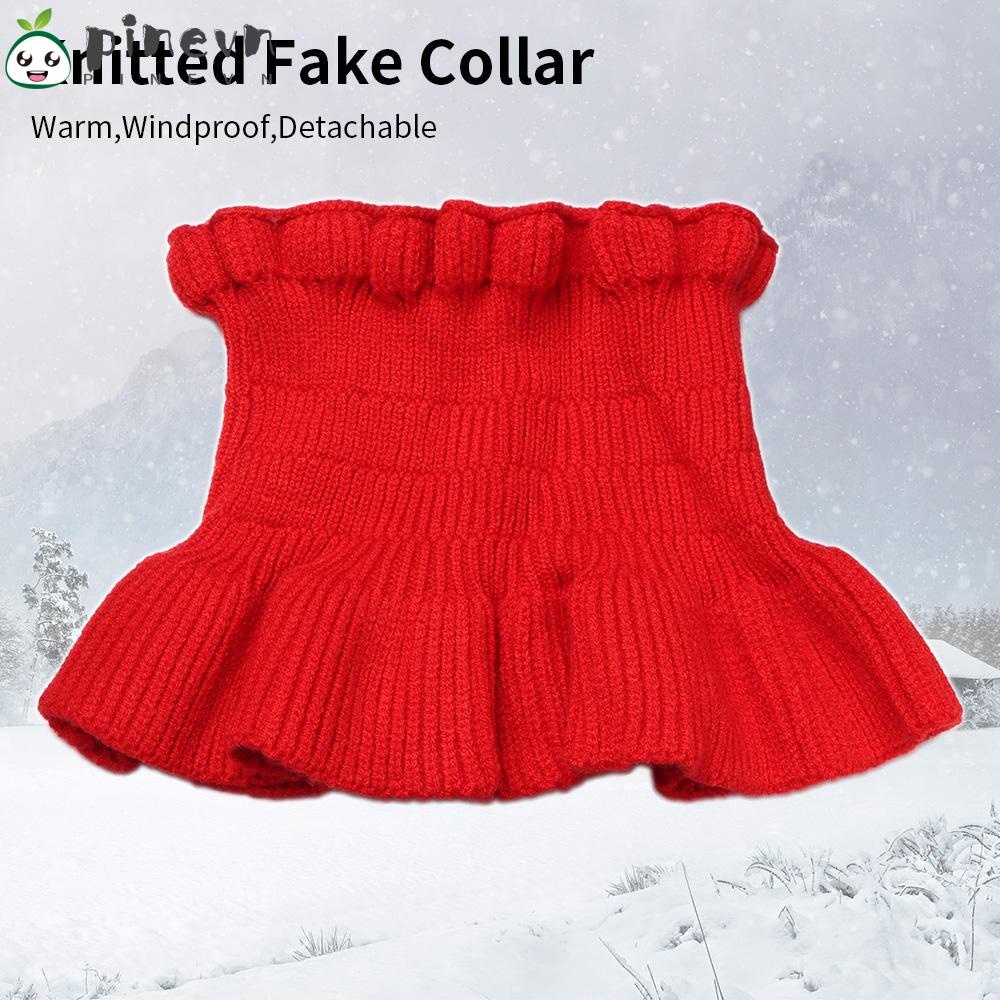 PINEVN Cổ Áo Giả Dệt Kim Chống Gió Có Thể Tháo Rời Thời Trang Mùa Đông