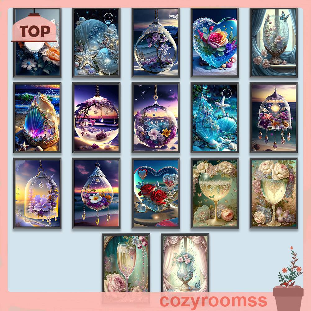 Tranh Đính Đá Kim Cương Toàn Bộ 5D DIY Hình Vẽ Sao Biển