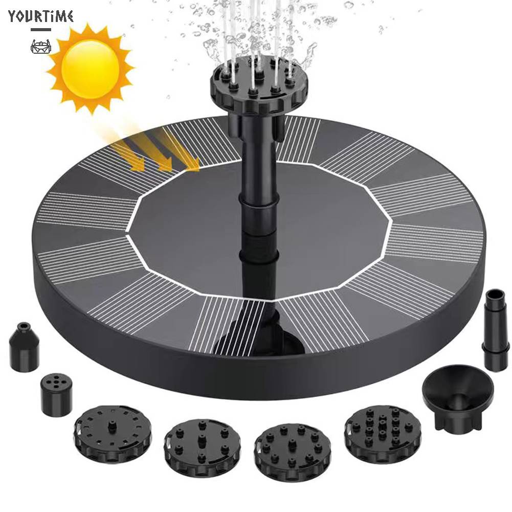 Máy Bơm Phun Nước Bằng Năng Lượng Mặt Trời 13 / 16cm Trang Trí Sân Vườn Ngoài Trời