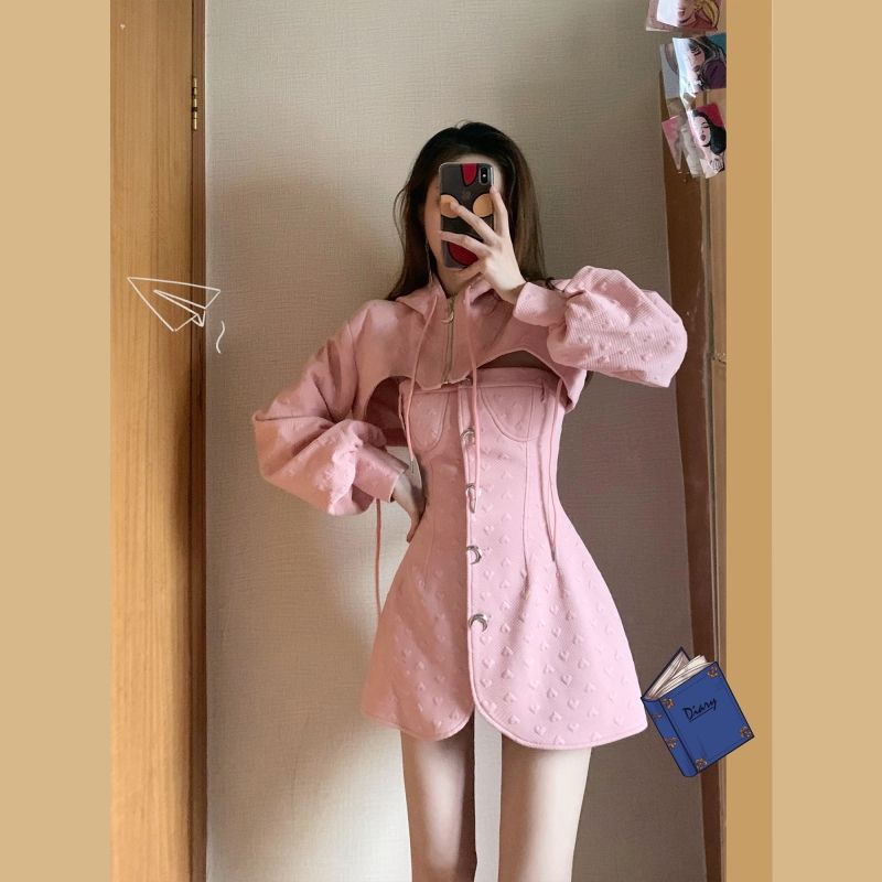 Bộ Đồ Hai Mảnh Phong Cách Thời Trang Mùa Thu Mới 2022 Phong Cách Phương Tây Cho Nữ Y2K