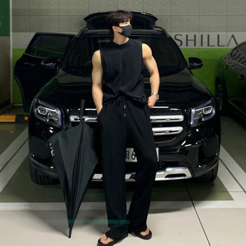 Áo Thun Thể Thao Không Tay Thời Trang Mùa Hè Hàn Quốc Dành Cho Nam