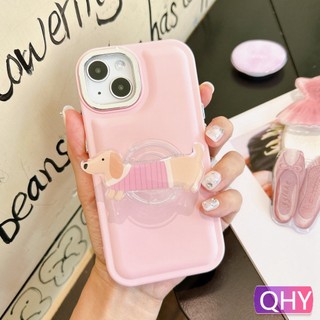 Ốp Điện Thoại Có Giá Đỡ Hình Chú Chó Cho iphone 14 7 8 plus XR 11 12 13 pro max