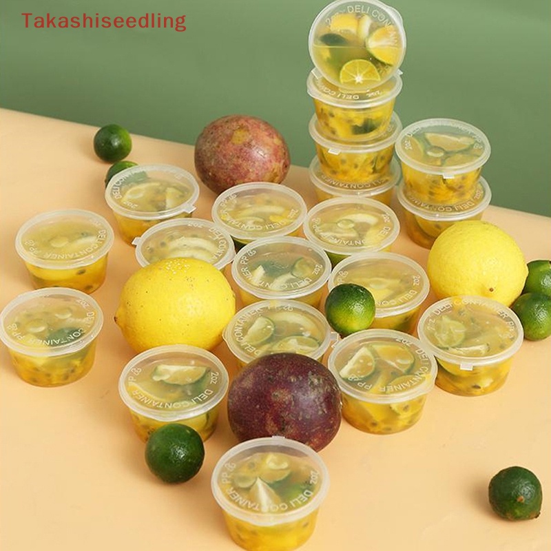 Set 10 Hộp Nhựa Trong Suốt Dùng Một Lần Đựng Gia Vị Tiện Lợi