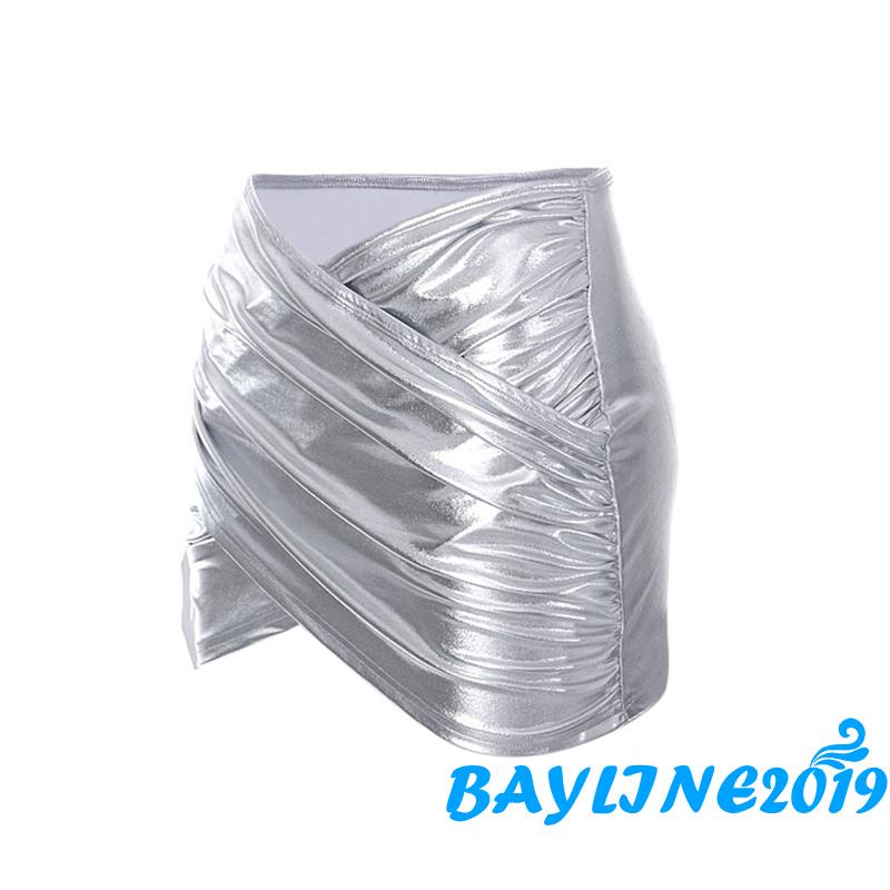 Chân Váy Da Ôm Dáng Màu Trơn Quyến Rũ Dành Cho Nữ