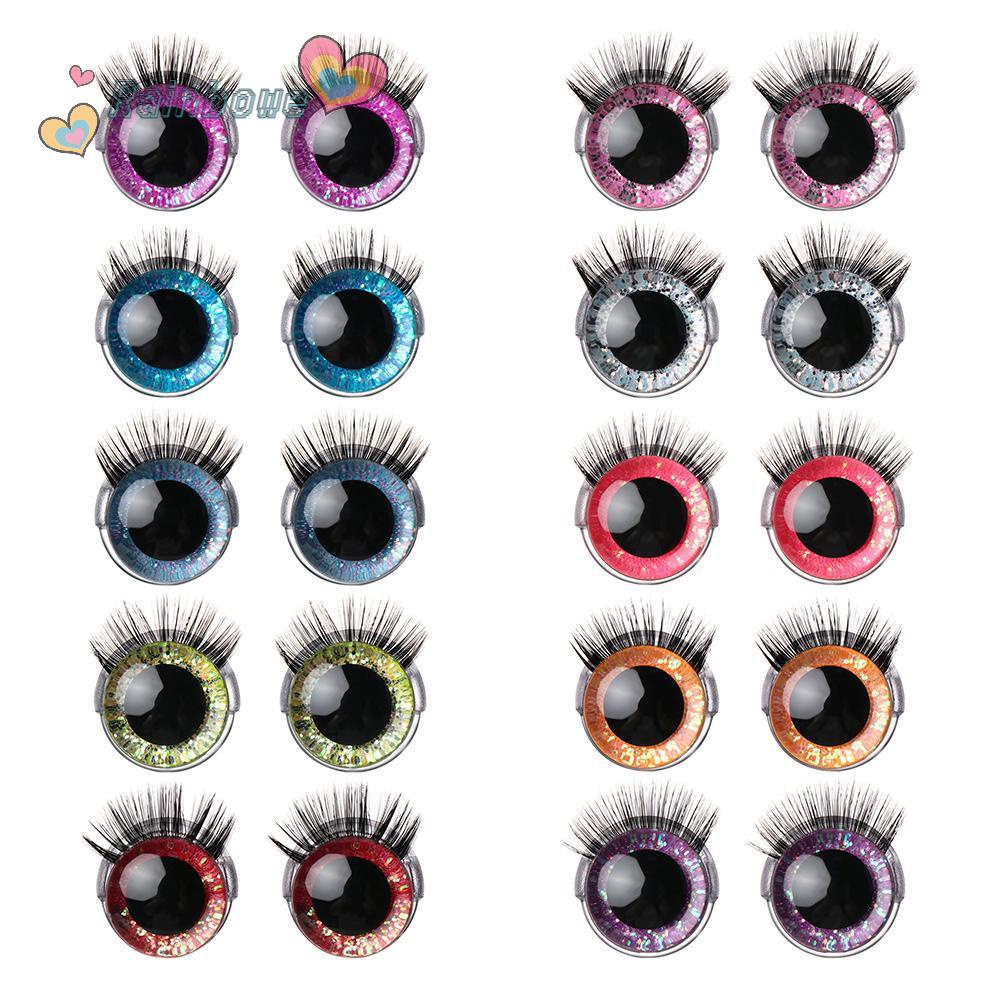 RAINBOW Mắt Nhựa 3D Phụ Kiện Làm Trang Sức Thủ Công