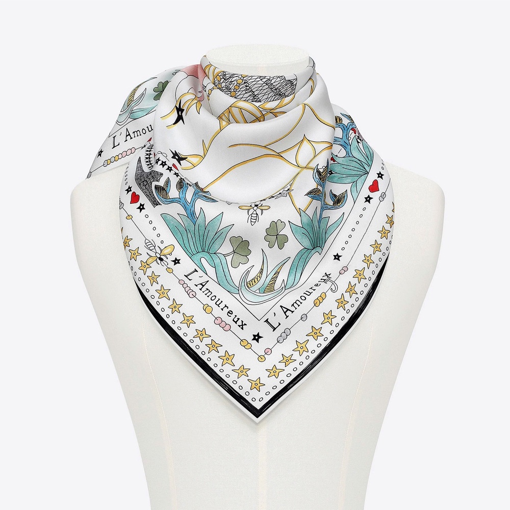 Khăn Quàng Cổ Vuông Nhỏ Xinh 53cm Thời Trang Công Sở Cho Bạn Gái