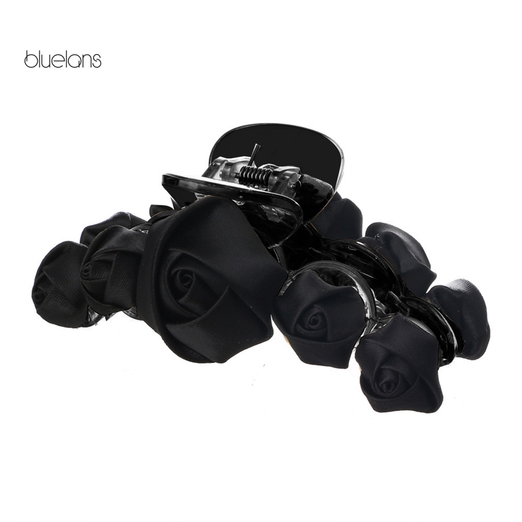 Bluelans Kẹp Tóc Hoa Hồng Vải Mềm Mại Siêu Nhẹ Không Trượt Thời Trang Cho Nữ