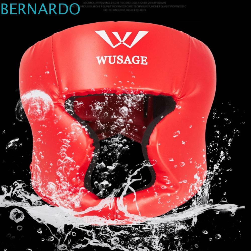 Mũ Bảo Hiểm Bằng PU Màu Đỏ / Xanh Dương / Đen L / S Dùng Tập Boxing Cho Người Lớn