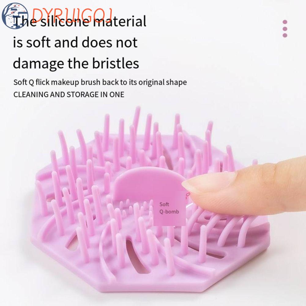 DYRUIDOJ Hộp Phơi Khô Cọ Trang Điểm Hình Trứng Đa Năng Tiện Dụng