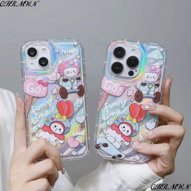 Ốp Điện Thoại Dẻo Họa Tiết Hoạt Hình Mèo Melody Dễ Thương Chống Sốc Cho Iphone 138p 14 xr7pro / 12 11xsmax 33QG