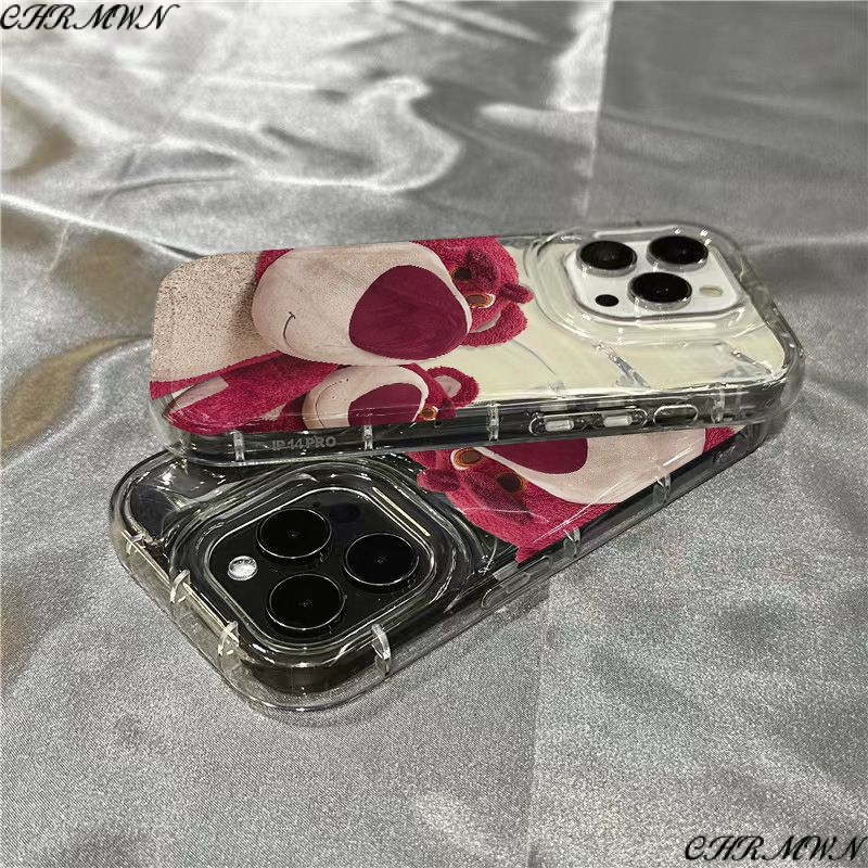 Ốp Điện Thoại Mềm Trong Suốt In Hình Gấu KDN6 1312 Cho iPhone14promax 8 / 117 xrsins