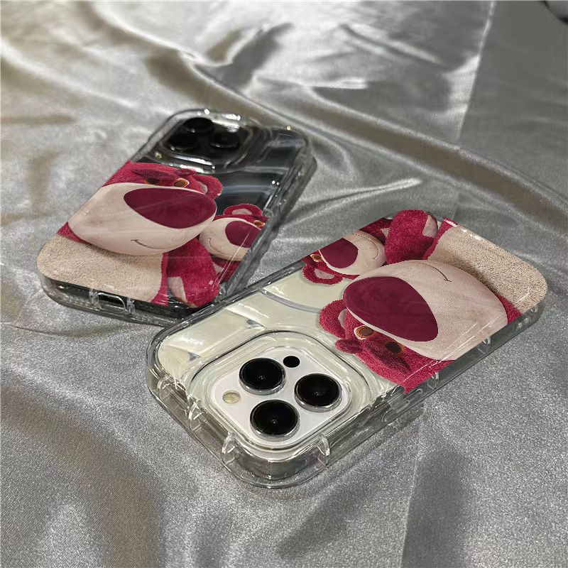 Ốp Điện Thoại Mềm Trong Suốt In Hình Gấu KDN6 1312 Cho iPhone14promax 8 / 117 xrsins