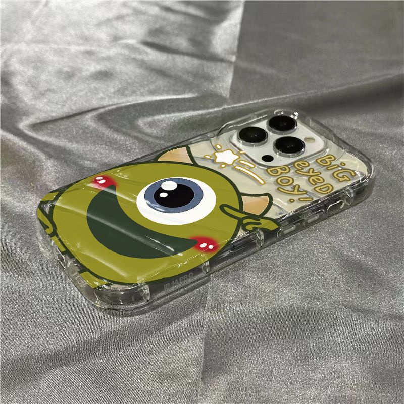 Ốp Điện Thoại Mềm Trong Suốt Họa Tiết Đôi Mắt To Dễ Thương Dành Cho Iphone 14 Pro Max 1312 / 11 7 / 8 Plus xr