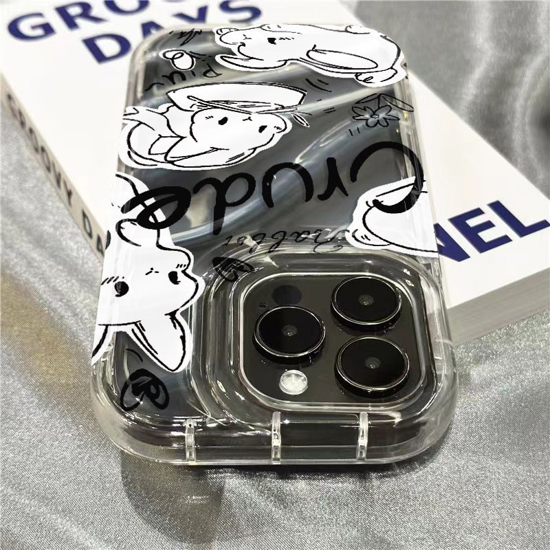 Ốp Điện Thoại Mềm Trong Suốt Họa Tiết Thỏ Dễ Thương Cho iPhone14promax8 / 11 Xr sins1312 / plus7 /