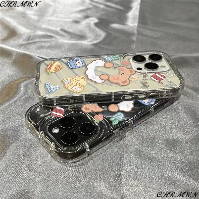 Ốp Điện Thoại Mềm Trong Suốt Họa Tiết Gấu Nhỏ Dễ Thương Cho Iphone14promax / xr 8plus11 / 1312 0OT7