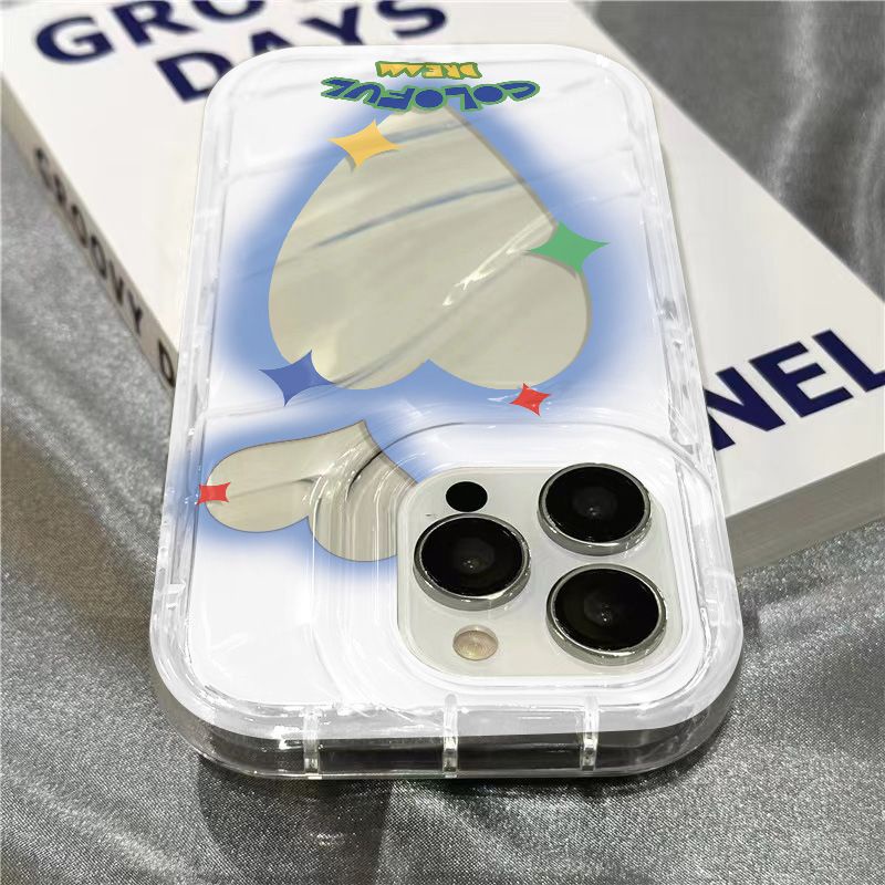 Ốp Điện Thoại Mềm Trong Suốt Họa Tiết Nhãn Dán Dễ Thương Cho iPhone14promax / sinsxr 1312 8711plus