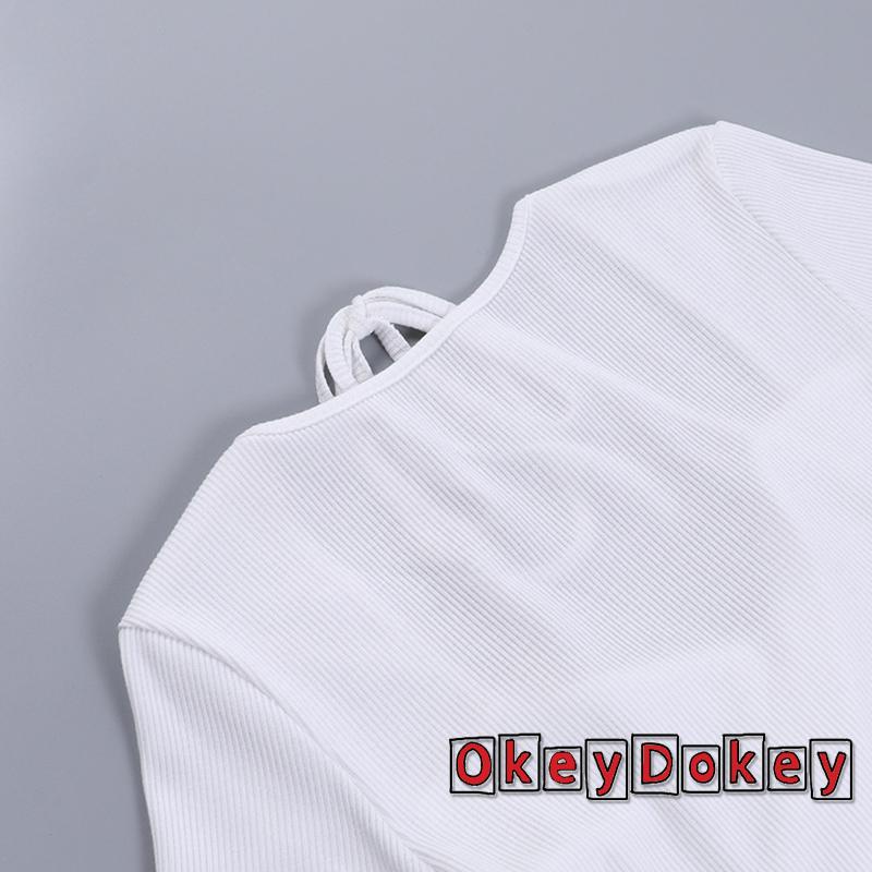 Áo Thun Ngắn Tay Ôm Dáng Màu Trơn Thiết Kế Thắt Nút Độc Đáo Thời Trang Mùa Hè Cho Nữ