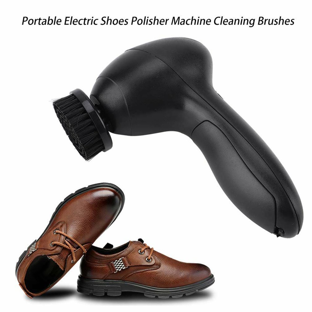 =Christmas=Electric Shoe Shine Kit Electric Shoe Polisher Brush Leather Shoe Dust Cleaner