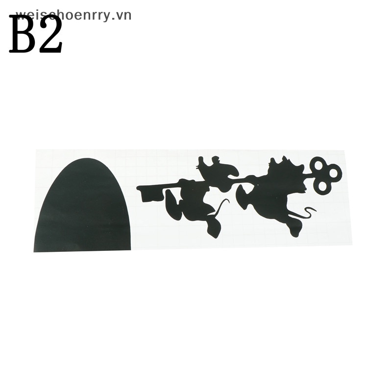 Decal dán tường Trang Trí Hình Chuột Hoạt Hình Đáng Yêu