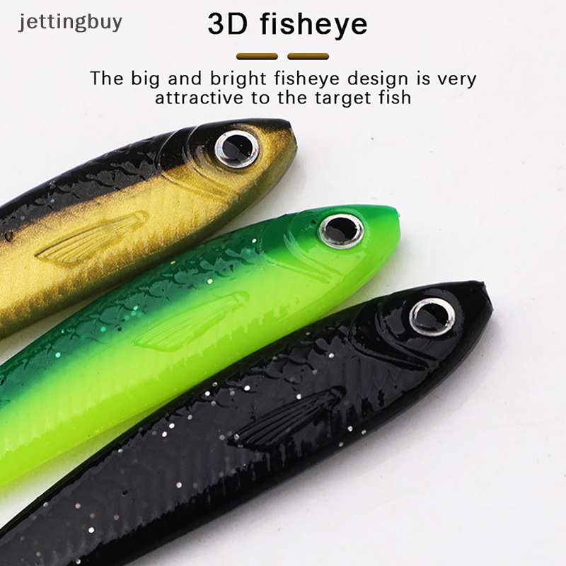 Bộ 5 Mồi Giả Câu Cá Mềm 10Cm / 6g 6cm / 2.2G