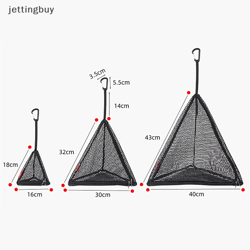 Màn hình mặt trời hình tam giác ngoài trời lưới lưu trữ có thể gập lại cắm trại treo lưới giỏ lưu trữ es túi lưới treo es