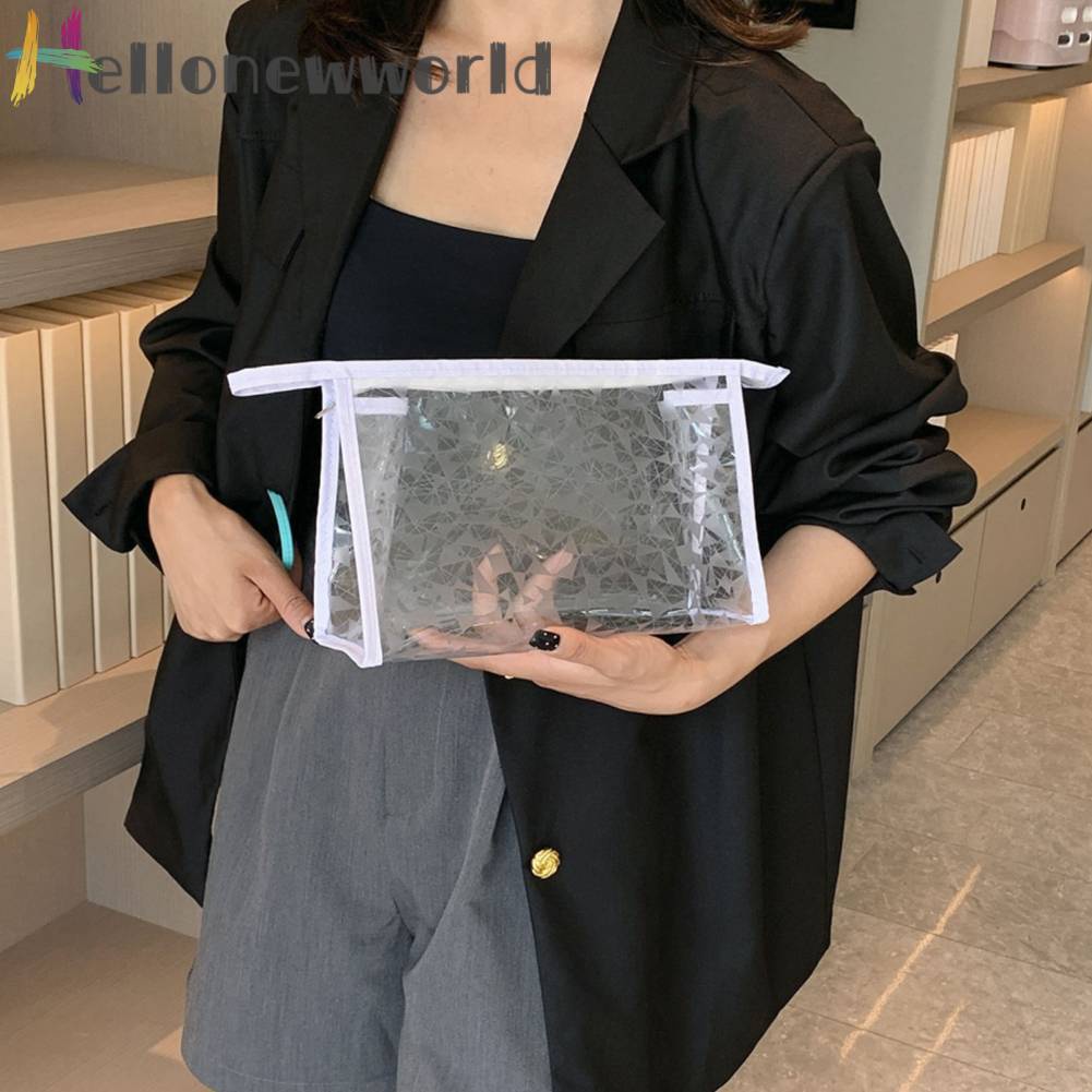 Túi Đựng Tiền Xu Bằng PVC Trong Suốt Sức Chứa Lớn Tiện Dụng