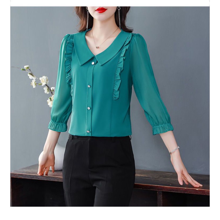 Áo Sơ Mi Chiffon Ba Lỗ Tay Lỡ Phong Cách Mới Dành Cho Nữ