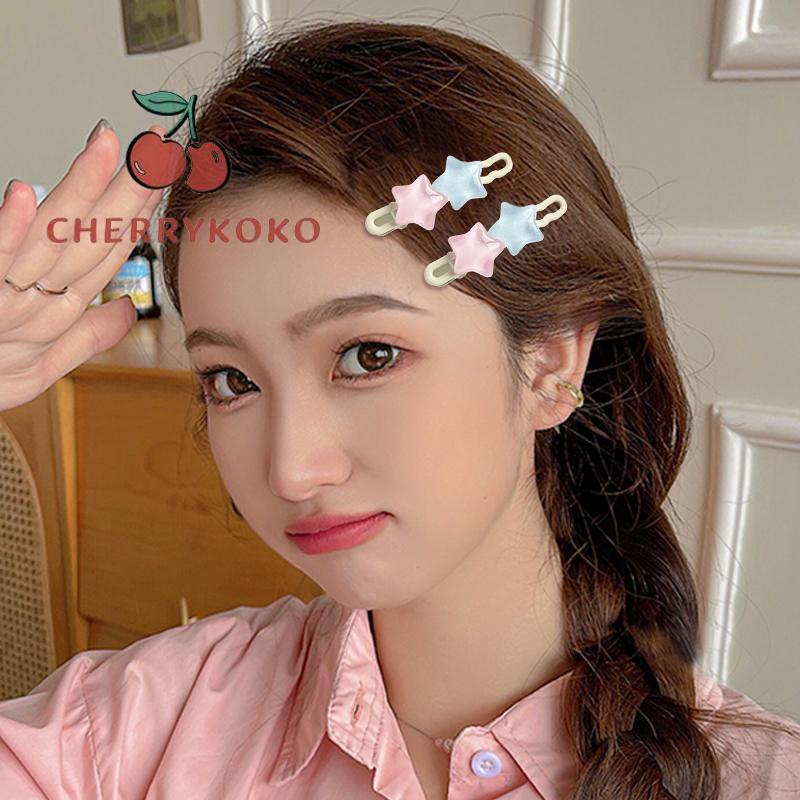 🍒🍒CHERRYKOKO Kẹp Tóc Ngôi Sao Năm Cánh ins Dễ Thương Vui Nhộn Và Ngọt Ngào Cho Nữ