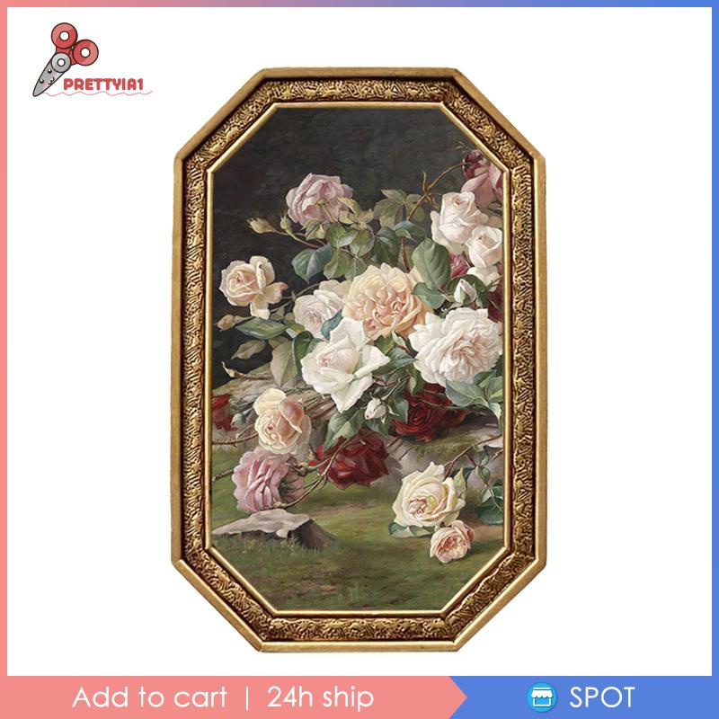 1 [Prettyia1] Khung Ảnh Phong Cách Cổ Điển Trang Trí Đám Cưới / Nhà Ở / Văn Phòng