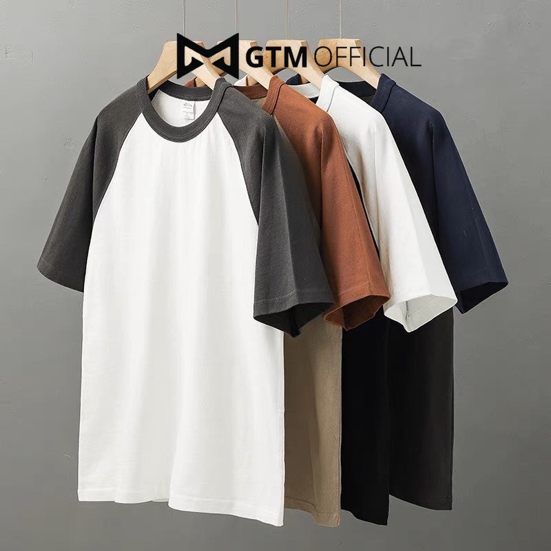 Áo phông oversize Raglan, Áo thun phối tay form rộng nam nữ, Local Brand by GTM