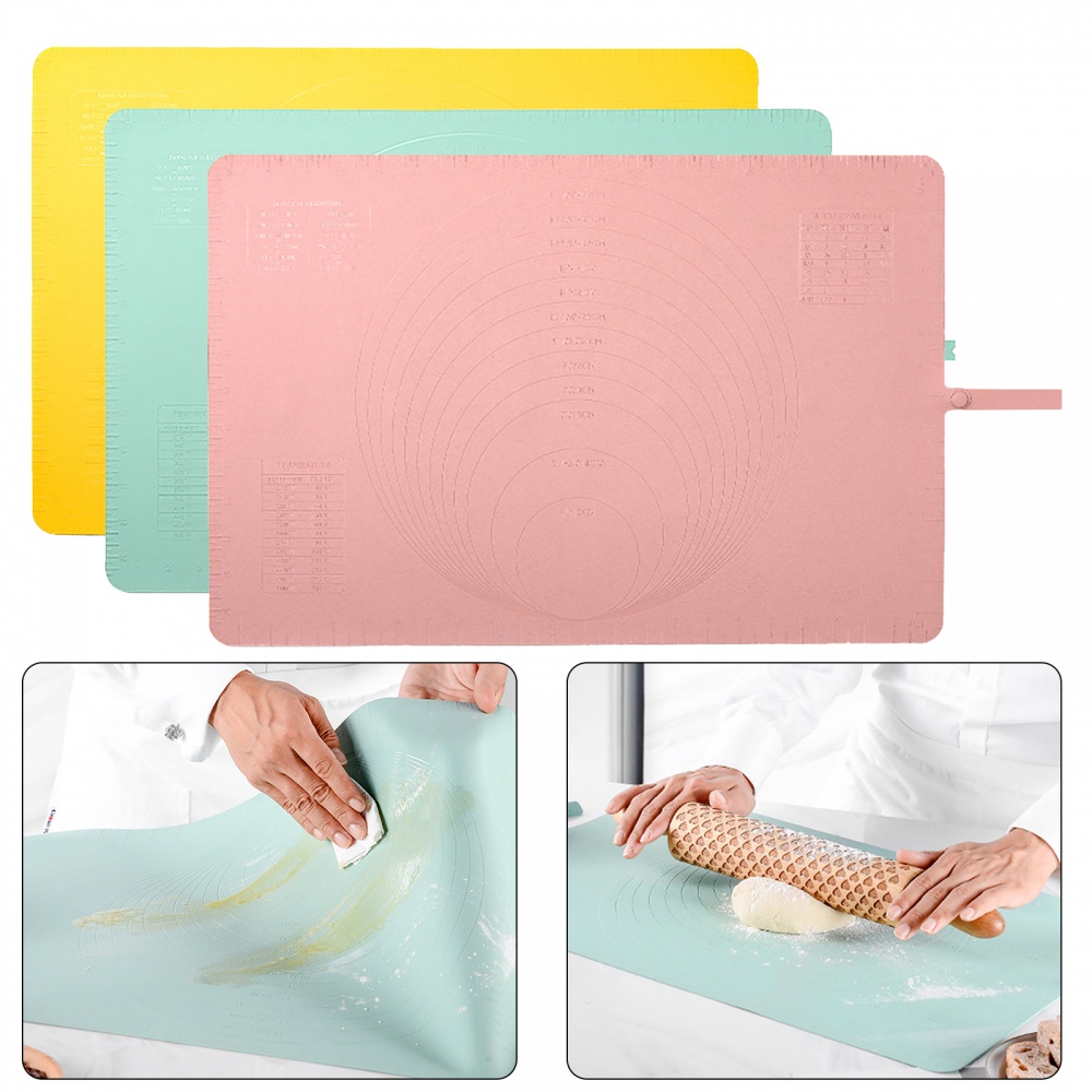 Thảm Nướng Bánh Chất Lượng Cao 400-40°Phụ Kiện Chuyển Đổi C Sang 2200 Chuyên Dụng Cho Xe Hơi 2200°C 60 * 40 * 0.13 Cm Bánh Pie Crust Màu Xanh Lá / Hồng Cho Chuẩn Bị