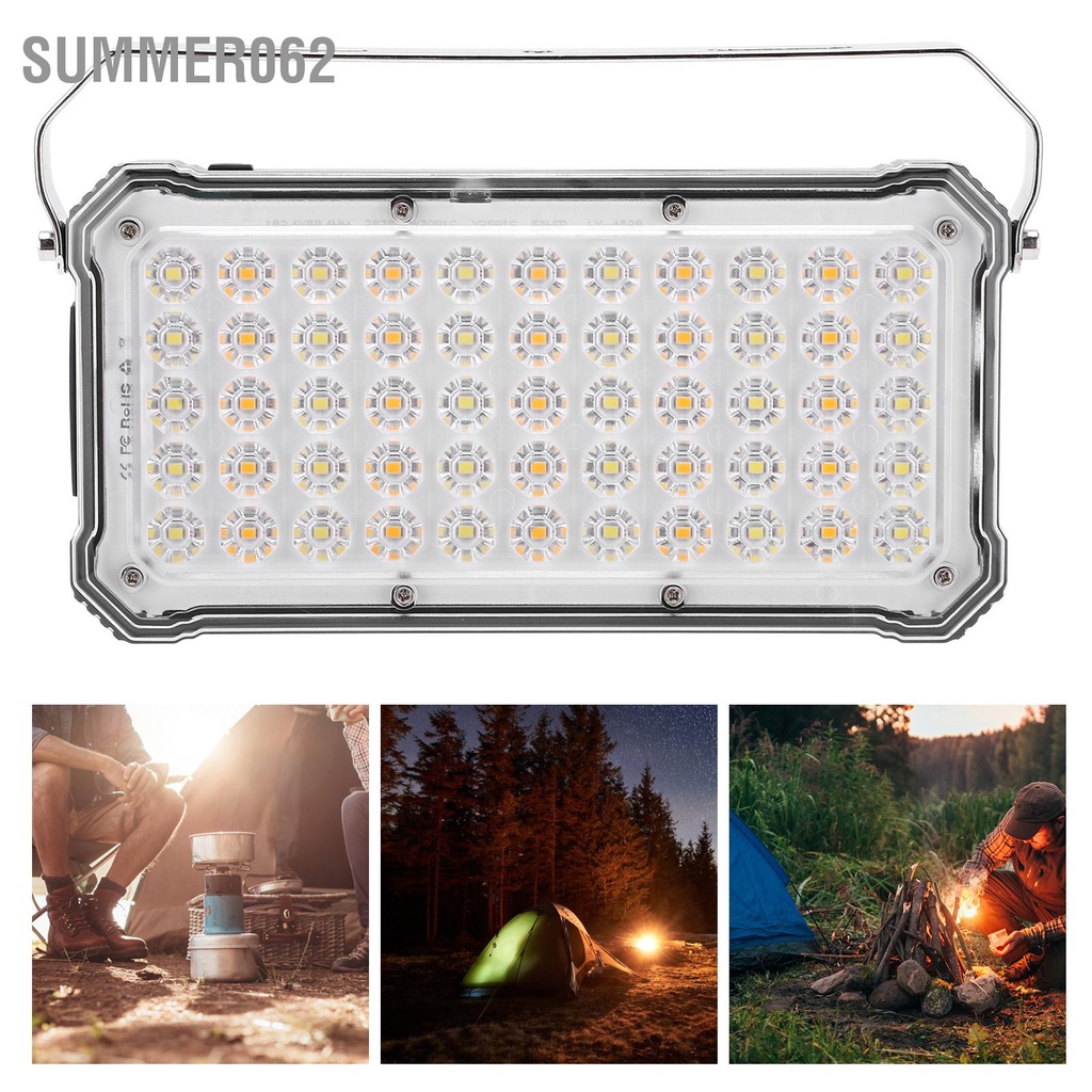 Summer062 5 trong 1 100W USB thông minh 20000MAh Đèn cắm trại công suất cao chống nước IP66 có thể sạc lại