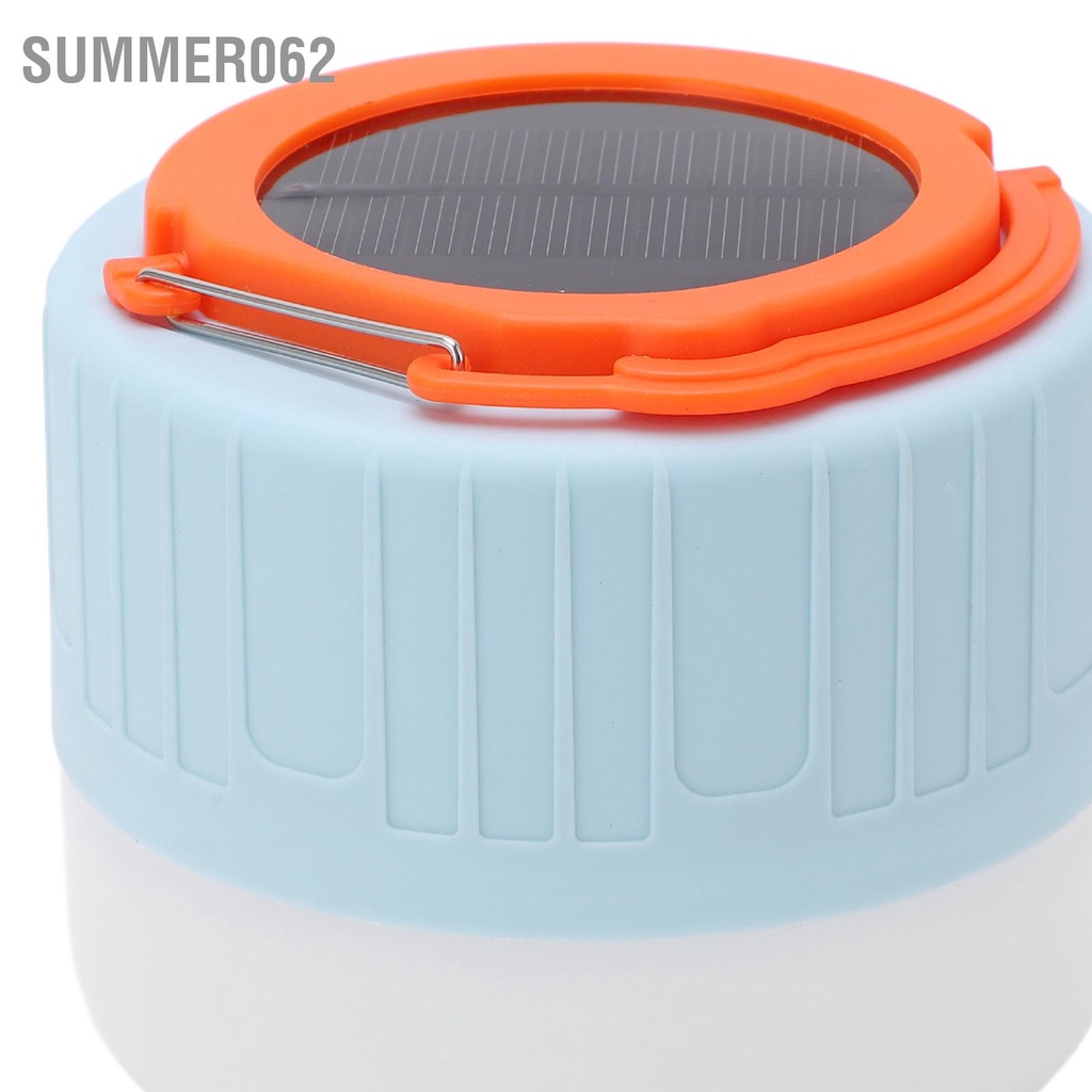 Summer062 Đèn LED Lồng Cắm Trại Đa Năng Chạy Bằng Lượng Mặt Trời Lều Ngoài Cho Chợ Đêm Gian Hàng Khẩn Cấp