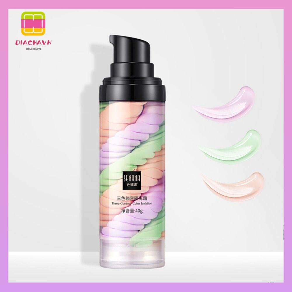 DIACHAVN Kem Che Khuyết Điểm Ba Màu Sắc Kháng Nước Lâu Trôi Kiềm Dầu