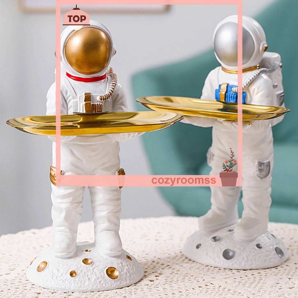 Khay Đựng Chìa Khóa Bằng Nhựa Resin Hình Phi Hành Gia Trang Trí Nhà Cửa