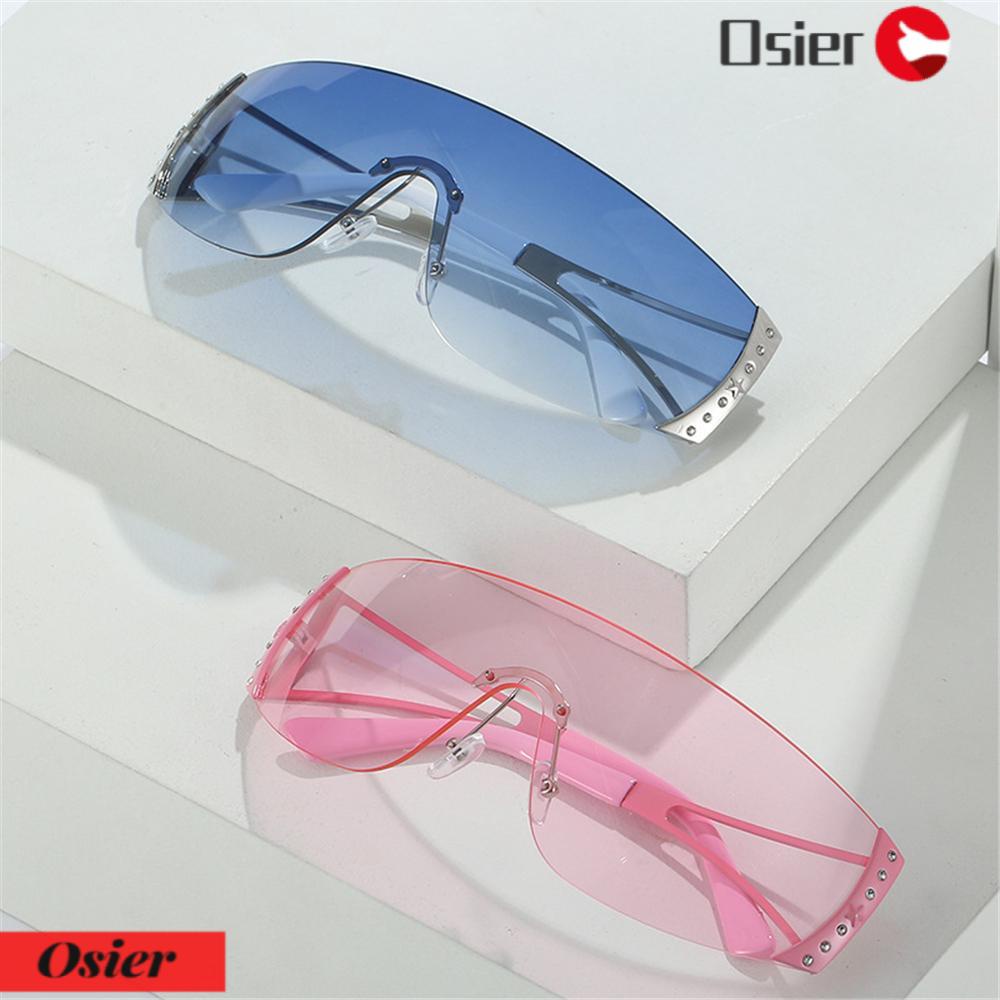 OSIER1 Kính Mát Không Gọng Y2K Cho Cả Nam Và Nữ