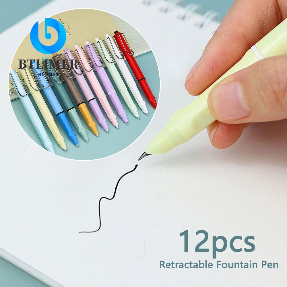 BTLIMER Set 12 Bút Mực Ngòi 0.38mm Chất Lượng Cao