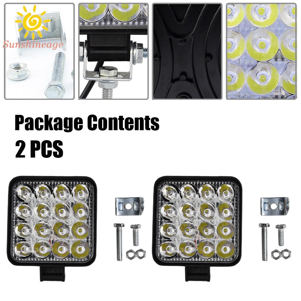 Đèn Led Làm Việc 110x110x37mm 6000K 10-30V DC