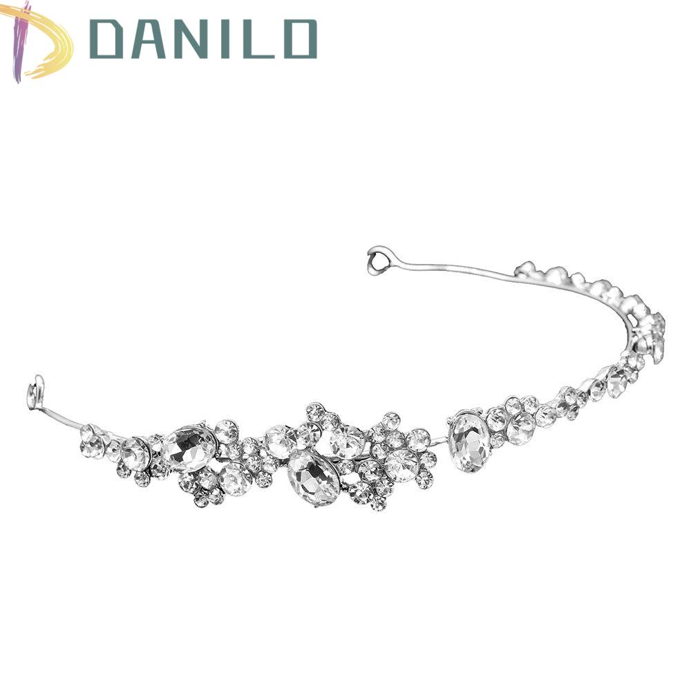 DANILO Vương Miện Cài Tóc Đính Kim Cương Giả Cho Cô Dâu