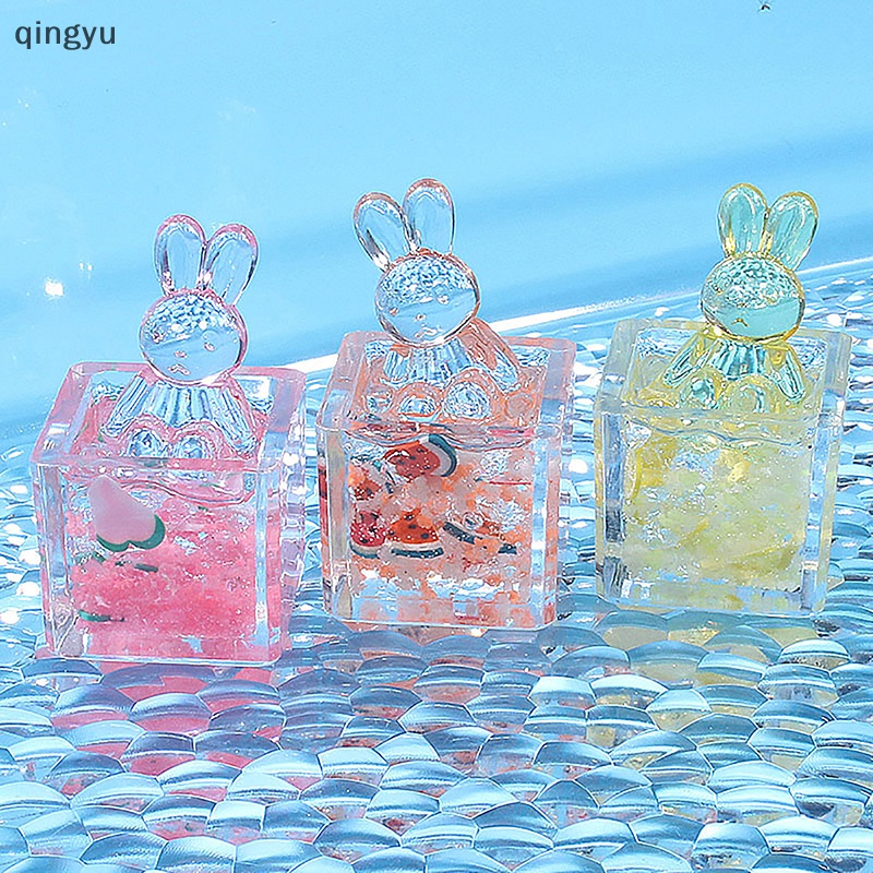 Bộ 2 Đồ trang trí Thỏ Bunny Hoạt Hình Dạ Quang Trang Trí Tiểu Cảnh