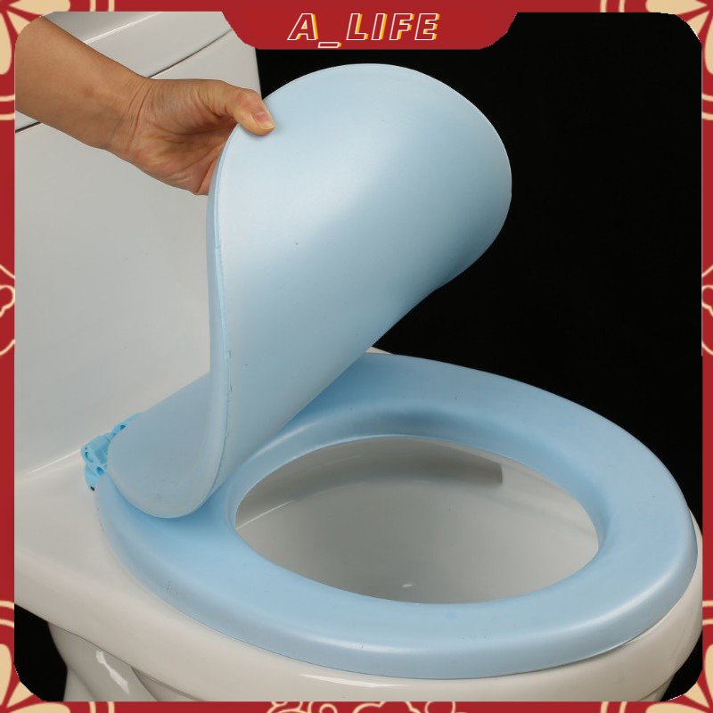 A-LIFE Vỏ Bọc Bệ Ngồi Toilet Bằng Xốp EVA Cao Su Mềm Dày Dặn Co Giãn Ấm Áp Có Thể Giặt Rửa