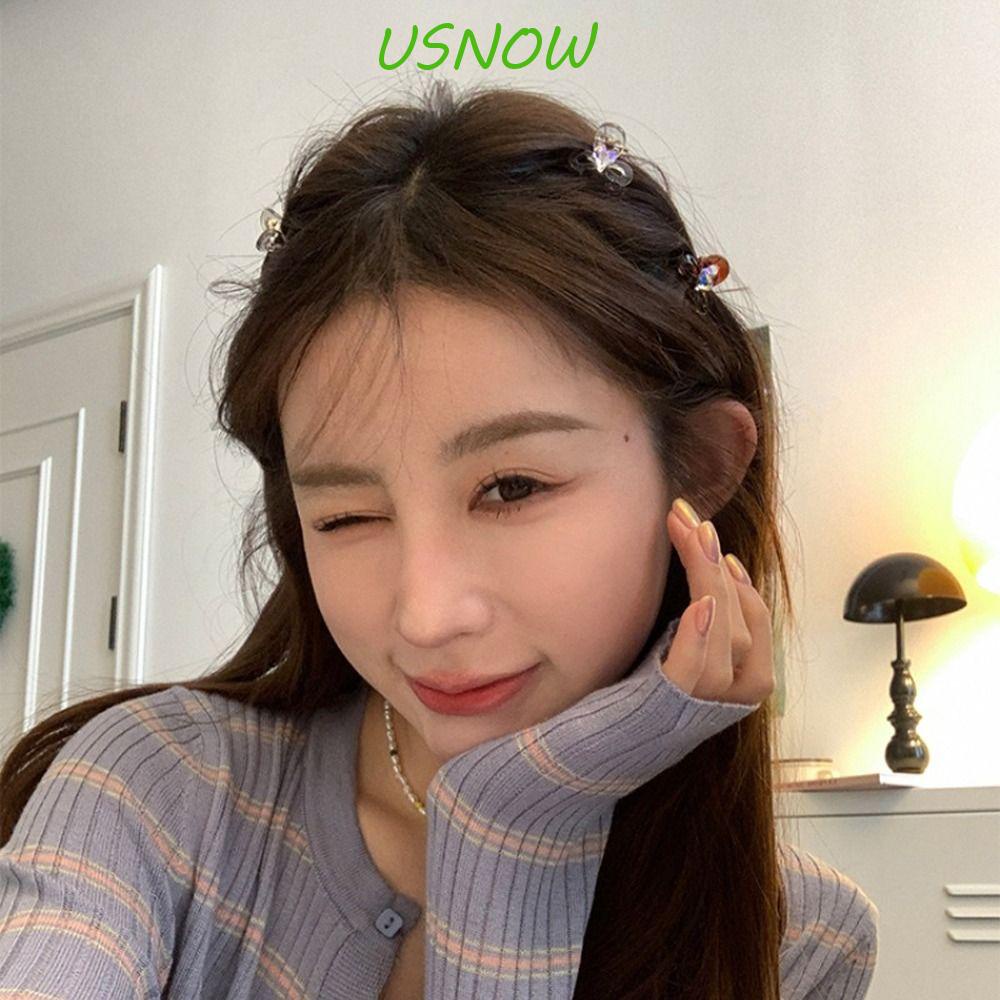 USNOW Kẹp Tóc Hình Cá Mập Đính Đá Thời Trang Cho Nữ