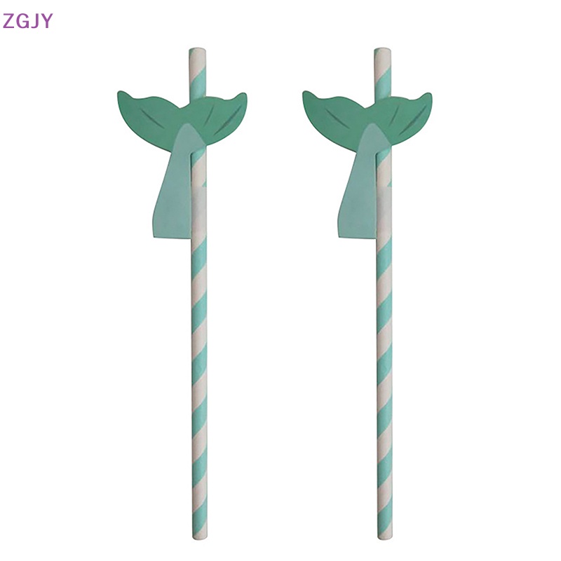 Set 10 Ống Hút Hình Tổ Ong Đuôi Nàng Tiên Cá Trang Trí Tiệc Sinh Nhật Cho Bé Gái Mới