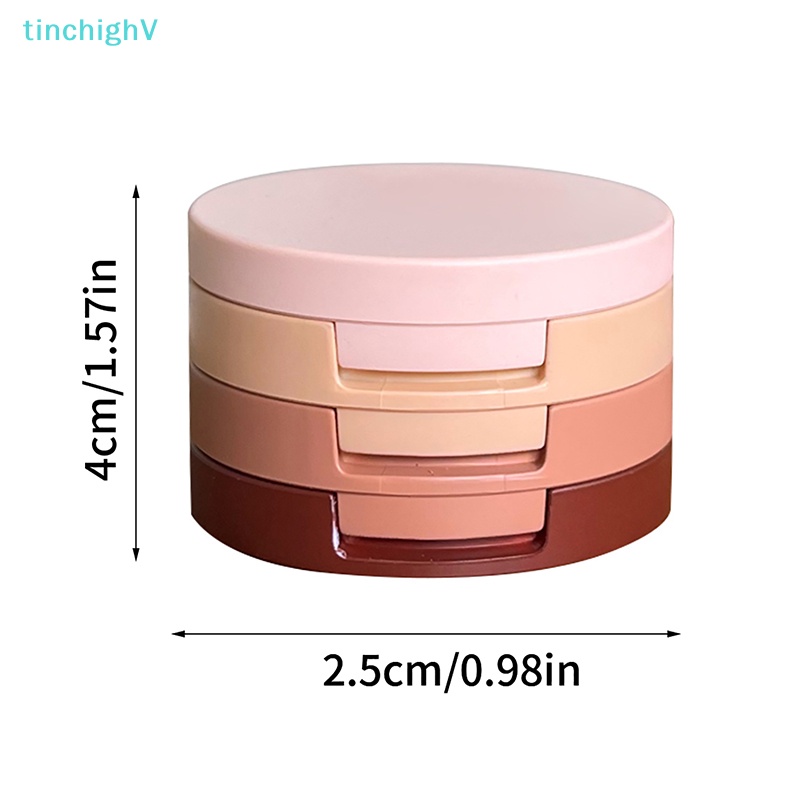 Bảng Phấn Mắt / Má Hồng 3 Trong 1 Ánh Ngọc Trai Nhung Mịn Tạo Khối Trang Điểm Bắt Sáng